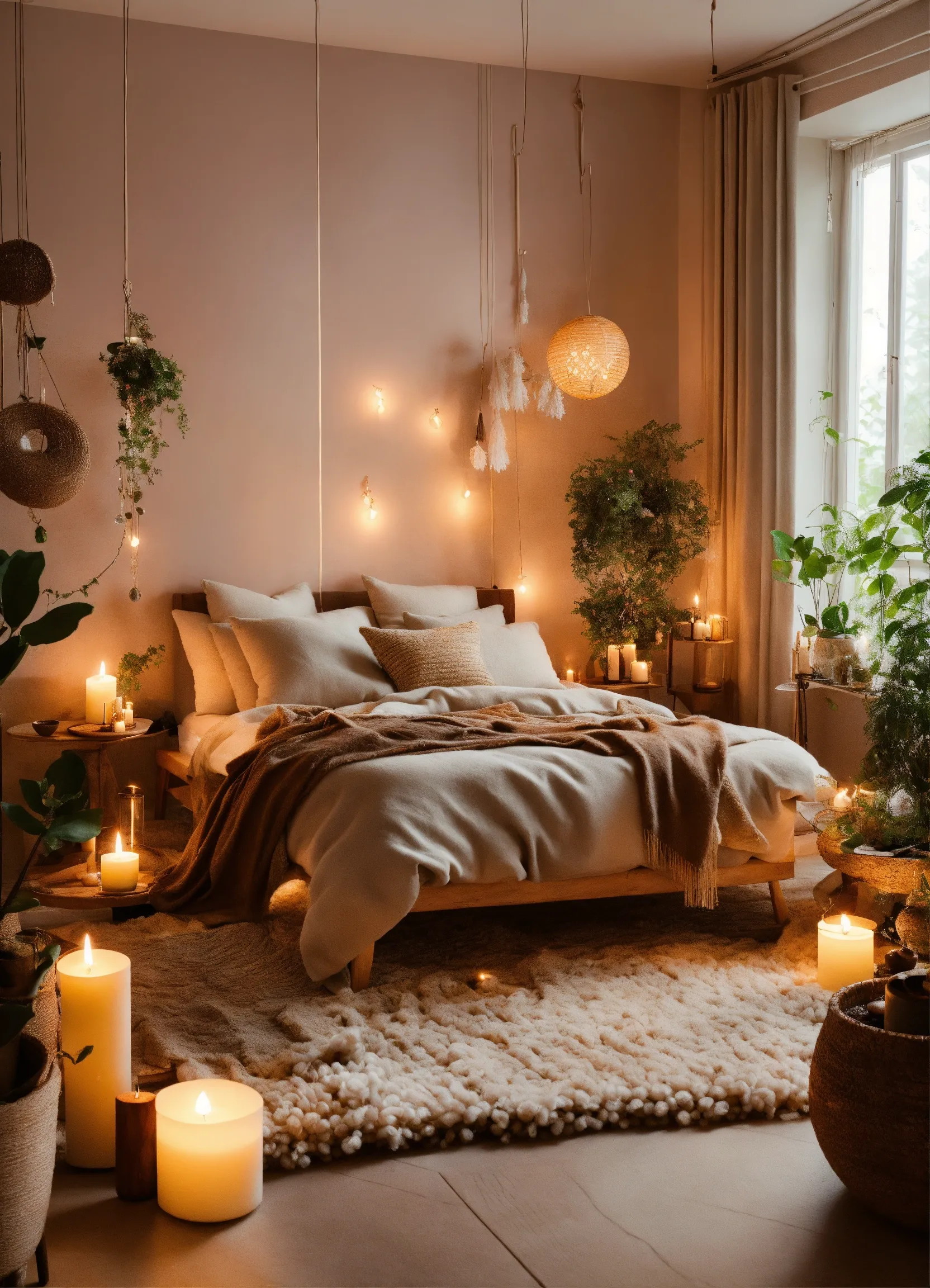 Collection of natural materials like cotton, wood, and wool